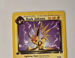 Dark Jolteon - 1st Edition - 38/82 Team Rocket - Pokemon TCG WOTC 2000 - LP - Image 2