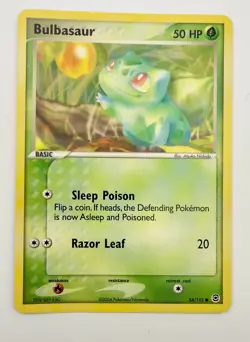 Bulbasaur 54/112 Firered Leafgreen Non Holo MINT 2004 Pokemon TCG - Image 2