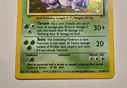Pokemon Nidoking #11 Base Set (Shadow) Holo 1999 -LP - Image 3
