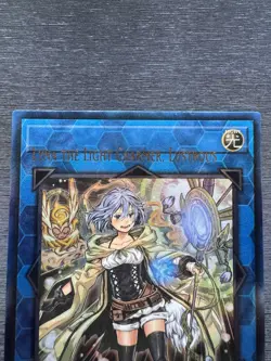 YuGiOh! Lyna The Light Charmer, Lustrous RA04 - Error Misprint Name Shift NM - Image 3