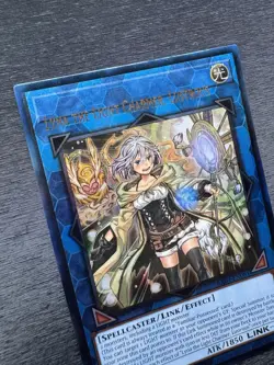 YuGiOh! Lyna The Light Charmer, Lustrous RA04 - Error Misprint Name Shift NM - Image 4