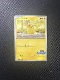Pikachu Illustration Contest 2024 Promo SV: Scarlet & Violet Promo Cards 214 NM - Image 1