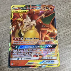 Pokemon Charizard & Braixen GX Ultra Rare Holo Card 270 HP Sm-Cosmic Eclipse 22… - Image 1