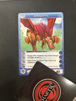 Chaotic TCG 1st Edition Dawn Of Perim Dractyl Common Card 8/232 MAX P - Image 1