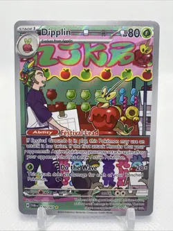 Pokemon TCG Dipplin Scarlet & Violet Twilight Masquerade Holo Card 170/167 IR - Image 1