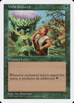 Wild Growth Fifth Edition 5ED Magic MTG LP - Image 1