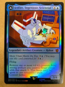 MTG 1x FOIL Jetfire, Ingenious Scientist # 3 Universes Transformers Magic x1 NM - Image 1