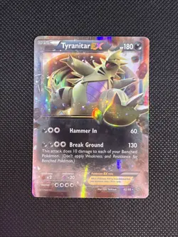 Pokemon TCG Tyranitar EX 42/98 Holo Rare Ancient Origins NM - Image 1