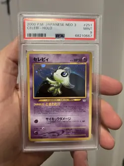 2000 Pokemon PSA 9 Celebi Japanese Holo Neo 3 #251 - Image 1