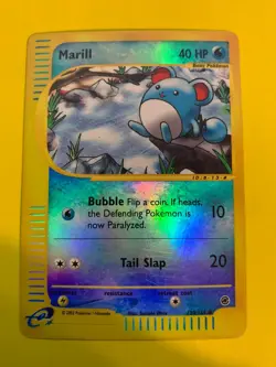 Basic Pokemon Marill 120/165 Expedition Base Set Reverse Holo - Image 1