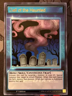 Call of the Haunted (Skill Card) SBLS-ENS03 1st Edition Ultra Rare VLP - Image 3