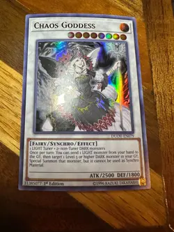 Chaos Goddess DUOV-EN079 1st Edition Ultra Rare LP + BONUS - Image 1
