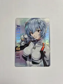 Union Arena Evangelion - Rei Ayanami - Action Point 02 - UE15BT/EVA-1-AP02 FOIL - Image 1