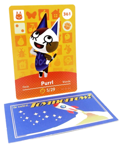 Animal Crossing Nintendo Amiibo - PURRL #361 - Series 4 Authentic Card - Image 1
