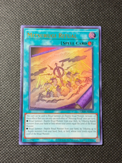 Yugioh Asian English CR09-AE084 Mitsurugi Ritual Ultra Rare Card - Image 1