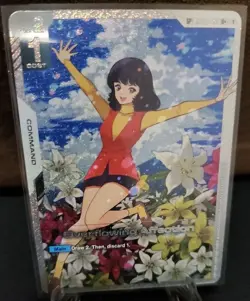 [ENGLISH] Gundam Card Game Overflowing Affection GD03 / GD01-110 U+ (SP) Alt Art - Image 1