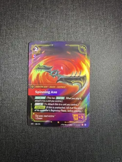 Spinning Axe 186/221 Riftbound Spiritforged TCG Epic Card - Image 1