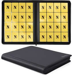 16 Pocket Card Binder,1280 Pockets Ringless Trading Card Binder,Premium Zipper C - Image 1