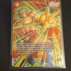 Broly FB08-122 SCR Secret Rare Dragon Ball Super Card Game Battle Card - Image 1