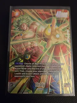 Broly FB08-122 SCR Secret Rare Dragon Ball Super Card Game Battle Card - Image 2