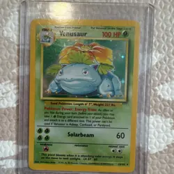 Pokemon Venusaur Base Set 15/102 Holo Rare 1999-2000 Wizards Copyright Card - Image 1
