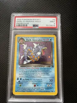 Pokemon 2000 Wotc Promo Dark Gyarados 08/82 Prerelease Holo PSA 9 Card - Image 1