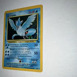 Pokemon Articuno Holo Rare 70 HP Fossil 2/62 1999 Unlimited English TCG Card - Image 2