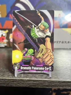 ZORO DRAGON BALL ONE PIECE 40th weekly JUMP Card TCG MORINAGA No.027 F/S - Image 1