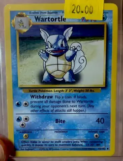 1999 Pokemon Uncommon Card : Wartortle 42/102 (Base Set) - Image 2