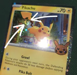 FART WHOLE SWIRL 🌀💫 Pikachu 18/91 Holo Cosmos 2024 Trick or Trade Pokemon Card - Image 1