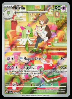 Kirlia 212/198 Holo Illustration Rare Scarlet & Violet Base Set Pokemon Card - Image 1