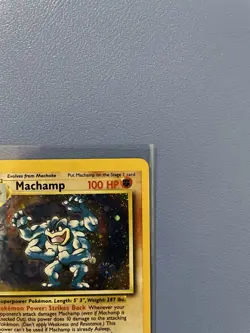 Machamp 8/102 1st Edition Holo Rare Pokemon Card - Lightly Played - Image 3