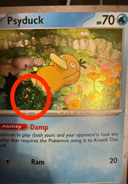 Psyduck 007 Pokemon Black Star Promo Cosmos Holo SWIRL Card NM+ 🌀 - Image 3