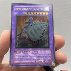 Yugioh Card - Super Vehicroid Jumbo Drill POTD-EN036 Ultimate Rare 1st Edition - Image 1