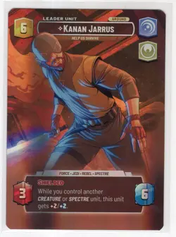 Star Wars Unlimited LotF Showcase Foil Card LOF1008 Kannan Jarrus - Image 2