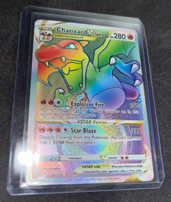 Pokemon TCG Brilliant Stars Charizard VSTAR Rainbow 174/172 Card NM-M - Image 1