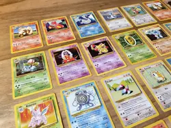 1999 Pokemon Unlimited Base Set Complete Common Uncommon Full Set 47 Unique Card - Image 5