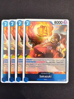 4x OP12-044 Sakazuki R Playset- One Piece Card Game Legacy of the Master Eng - Image 1