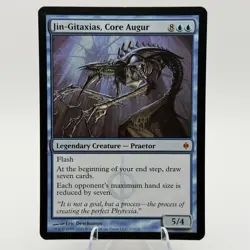 Magic MTG: Jin-Giraxias, Core Augur - New Phyrexia (NPH) #37 Lightly Played - Image 1