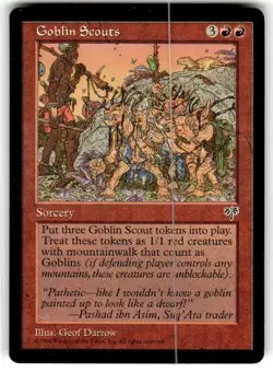 Goblin Scouts (MTG - Mirage) Light Play Normal English - Image 1