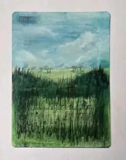 MTG - Fourth Edition - #187 Plains (B) - GERMAN ALTERED - Image 1