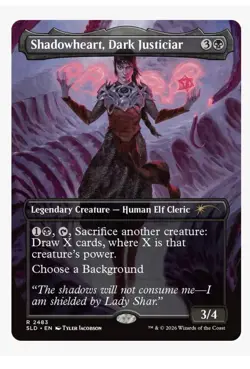 Presale Mtg Shadowheart, Dark Justiciar Non-Foil From Dungeons & Dragons Shadow - Image 1