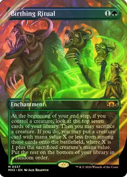 Birthing Ritual Foil Borderless Modern Horizons 3 NM MTG - Image 1