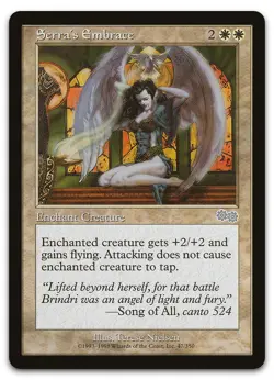 Serra's Embrace #47 (NM) Urza's Saga USG Magic MTG - Image 1