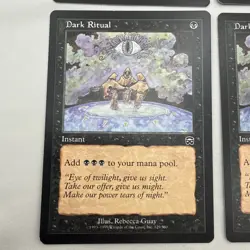 Dark Ritual x4 MTG Mercadian Masques 4x Magic Very Good Light Play - Image 2