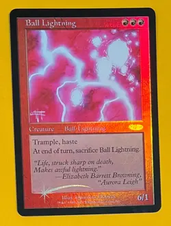 MTG BALL LIGHTNING (Foil) Judge Promo (OldManMTG 013-150) - Image 1