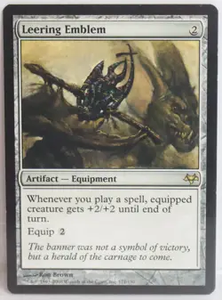 Leering Emblem [Near Mint] MTG Artifact Rare {Eventide} - Image 1