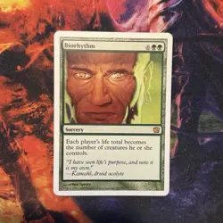 Magic The Gathering 9th Edition Biorhythm MTG TCG CCG Ninth MP #1 - Image 1