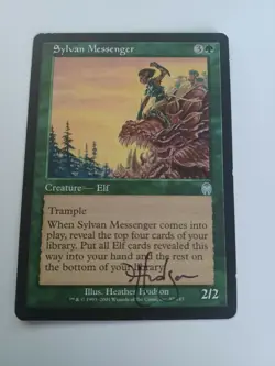 Sylvan Messenger Apocalypse Ed Signed by Heather Hudson MTG Magic - Image 1