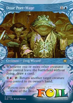 Dour Port-Mage (Showcase) 0303 MTG Bloomburrow Rare NP Foil - Image 1